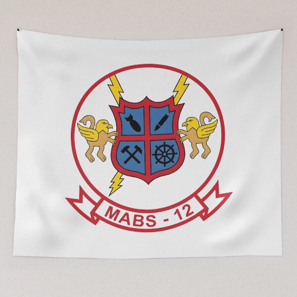 Artikelvorschau, USMC MABS-12 Marine Air Base Squadron 12 Patch entworfen und verkauft von CharlieDesings.