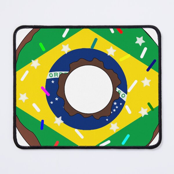 Item preview, Brazil Flag Donut – Colorful Sprinkles Country Pride designed and sold by TheIconSmith.