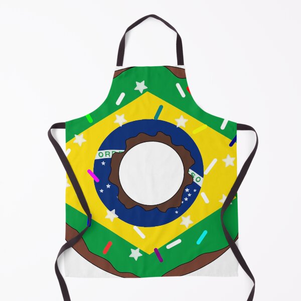 Item preview, Brazil Flag Donut – Colorful Sprinkles Country Pride designed and sold by TheIconSmith.