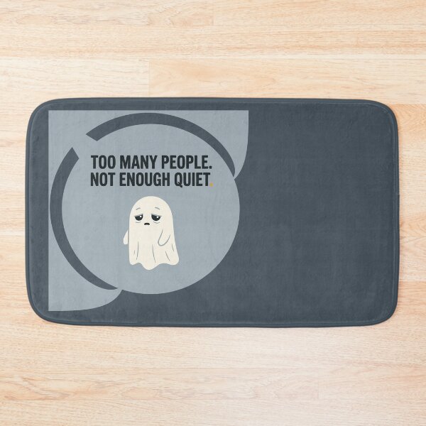 Item preview, Sleepy Ghost Too Many People Not Enough Quiet designed and sold by QuietNovaShop.