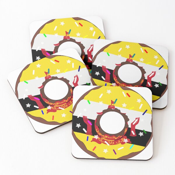 Item preview, Brunei Flag Donut – Colorful Sprinkles Country Pride designed and sold by TheIconSmith.