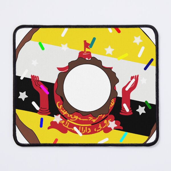 Item preview, Brunei Flag Donut – Colorful Sprinkles Country Pride designed and sold by TheIconSmith.