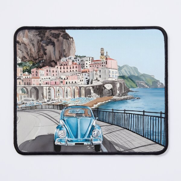 Item preview, Atrani Italy Watercolor – Amalfi Coast Coastal Wall Art designed and sold by POSTERIOCREW.