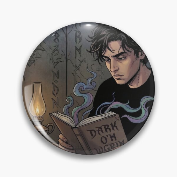Item preview, Dark Academia Boy Reading Spell Book Art designed and sold by MoArtShop.