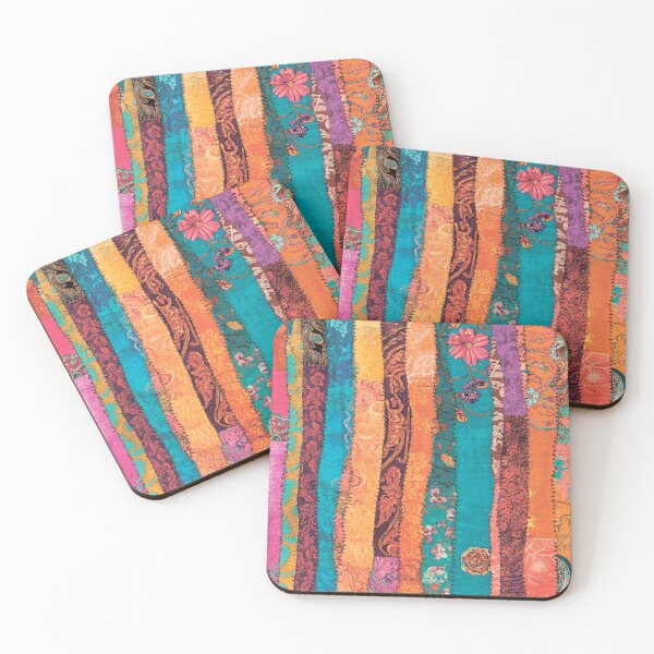 Item preview,  Geometric pattern with flowers. Vintage. designed and sold by MagelliShop.