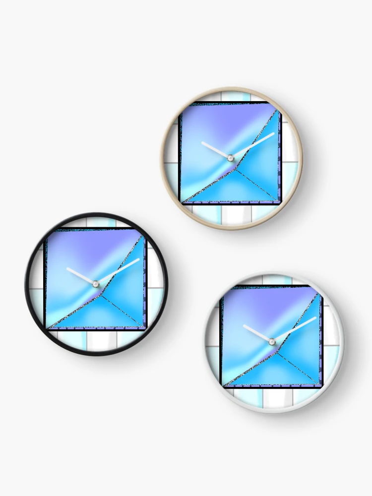 Thumbnail 3 of 4, Clock, Distorted mirror designed and sold by Sleekfox02356.