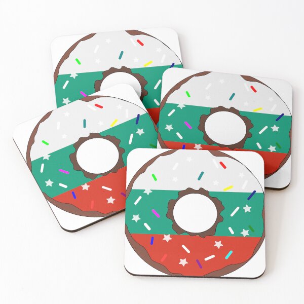Item preview, Bulgaria Flag Donut – Colorful Sprinkles Country Pride designed and sold by TheIconSmith.