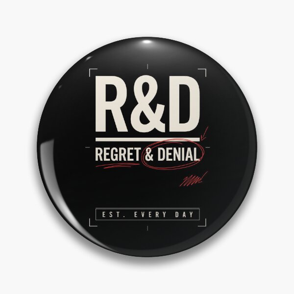 Item preview, R&D Regret and Denial Funny Office Humor designed and sold by SplashTastic.
