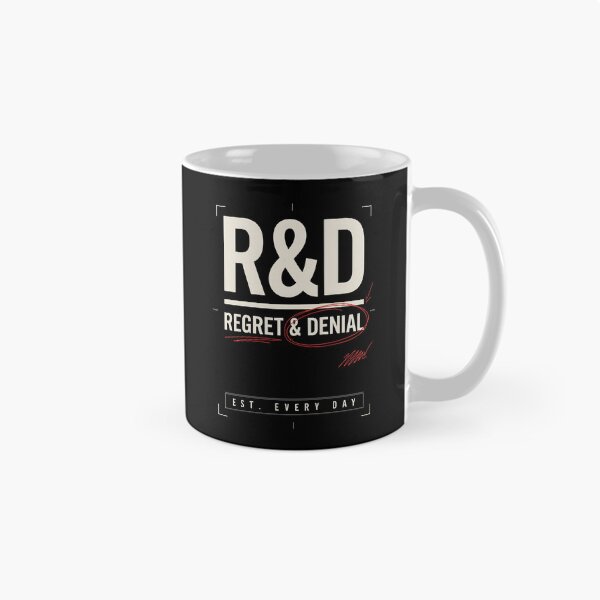 Item preview, R&D Regret and Denial Funny Office Humor designed and sold by SplashTastic.