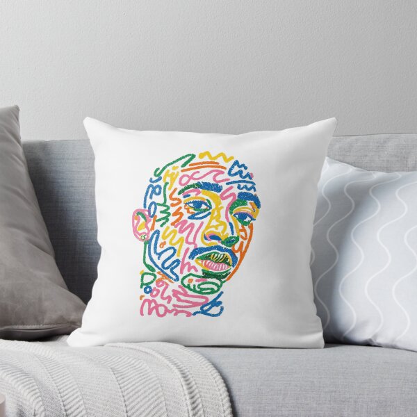 Item preview, Colorful Abstract Face Line Art Portrait - Vibrant Doodle Portrait designed and sold by Colorful-Garden.