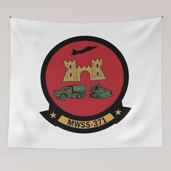 Item preview, USMC MWSS-371 Marine Wing Support Squadron 371 Patch designed and sold by CharlieDesings.