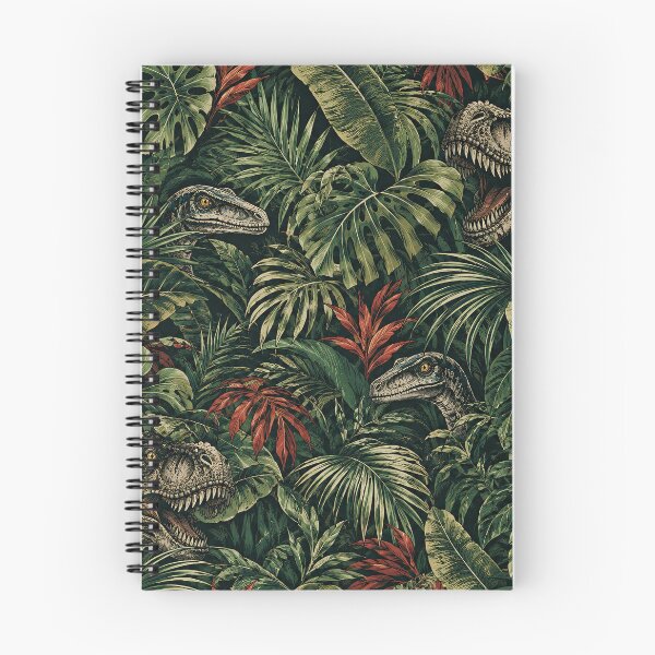 Item preview, Hidden Dinosaurs in a Tropical Jungle Vintage Art designed and sold by baliken.