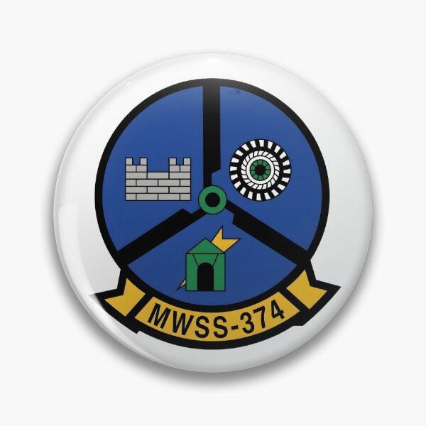 Item preview, USMC MWSS-374 Marine Wing Support Squadron 374 Patch designed and sold by CharlieDesings.