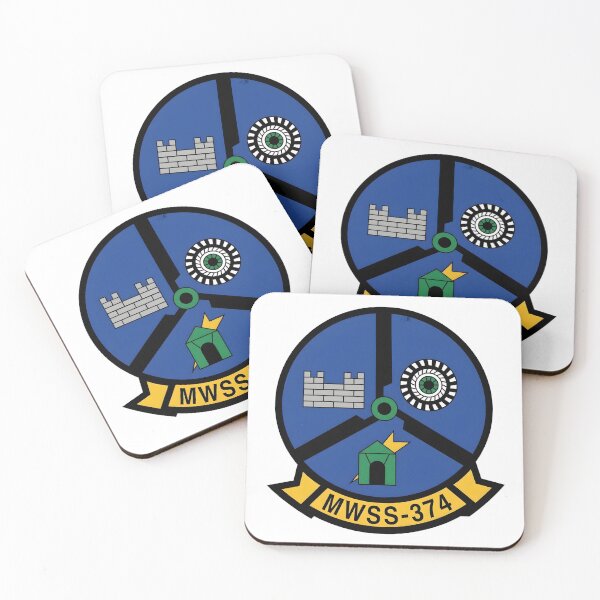 Item preview, USMC MWSS-374 Marine Wing Support Squadron 374 Patch designed and sold by CharlieDesings.