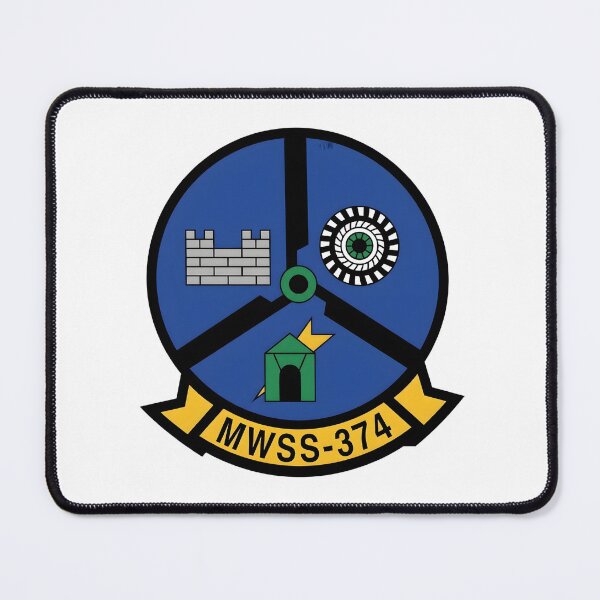 Item preview, USMC MWSS-374 Marine Wing Support Squadron 374 Patch designed and sold by CharlieDesings.