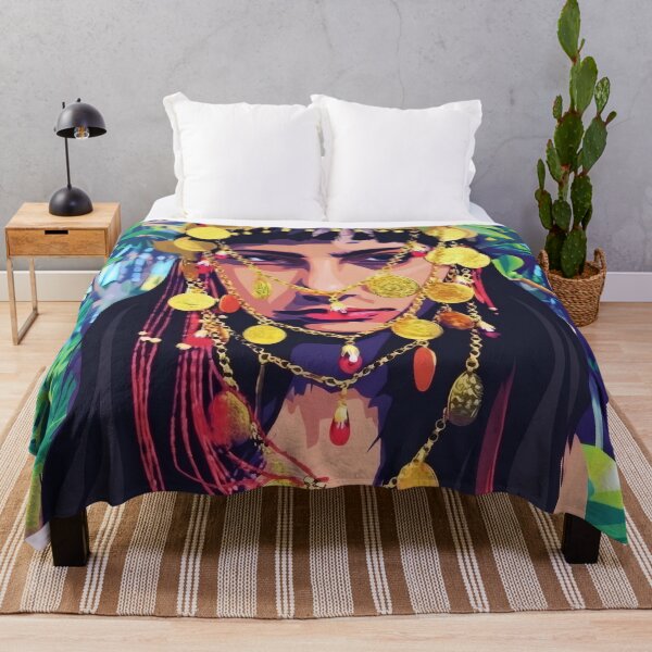 Item preview, Arte vectorial de una mujer gitana bohemia con joyas de oro designed and sold by MoArtShop.
