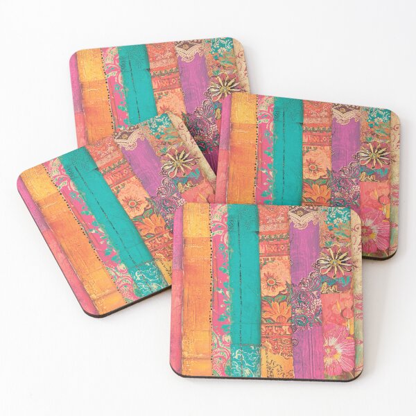 Item preview,  Geometric pattern with flowers. Vintage. designed and sold by MagelliShop.