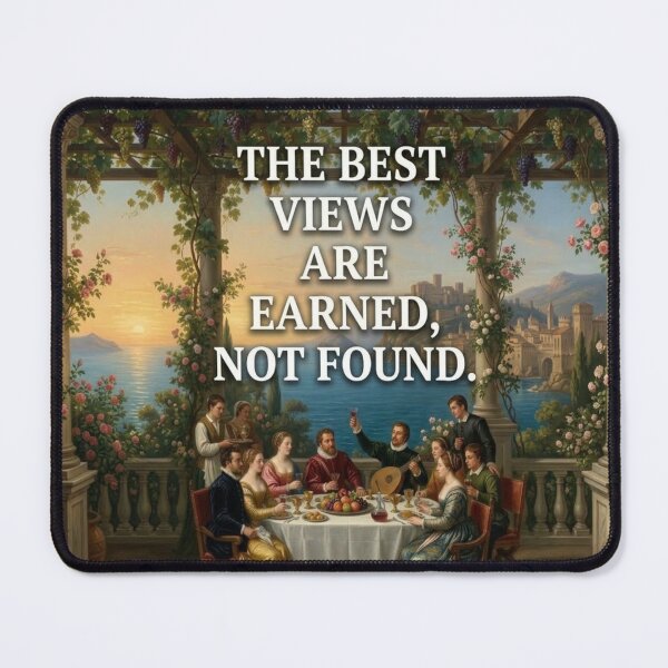 Item preview, The Best Views Are Earned designed and sold by vibemuseum.studio.