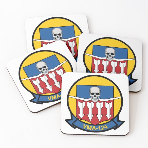 Item preview, USMC VMA-124 "Whistling Death" Attack Squadron Patch designed and sold by CharlieDesings.