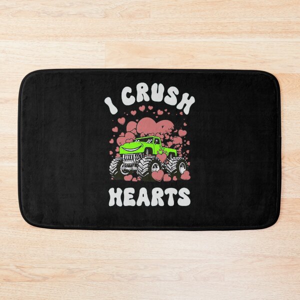 Item preview, I Crush Hearts Monster Truck Cartoon designed and sold by BernadettRober.