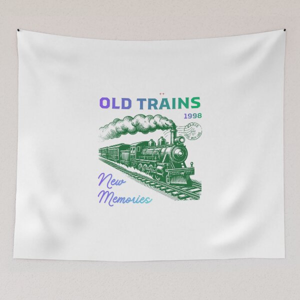 Artikelvorschau, Old Trains 1998 Vintage-Dampflokomotive – Neue Erinnerungen Retro-Eisenbahndesign entworfen und verkauft von SURYAsticker.