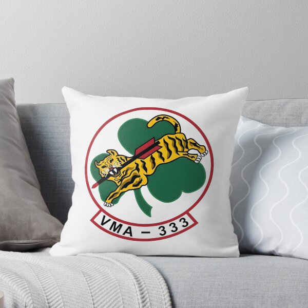 Item preview, USMC VMA-333 "Fighting Shamrocks" Attack Squadron Patch designed and sold by CharlieDesings.