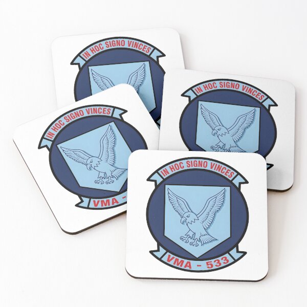 Item preview, USMC VMA-533 "Hawks" Marine Attack Squadron Patch designed and sold by CharlieDesings.