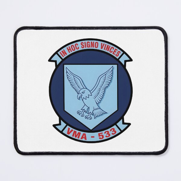 Item preview, USMC VMA-533 "Hawks" Marine Attack Squadron Patch designed and sold by CharlieDesings.