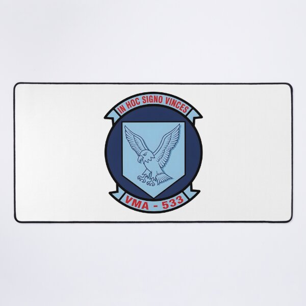 Item preview, USMC VMA-533 "Hawks" Marine Attack Squadron Patch designed and sold by CharlieDesings.
