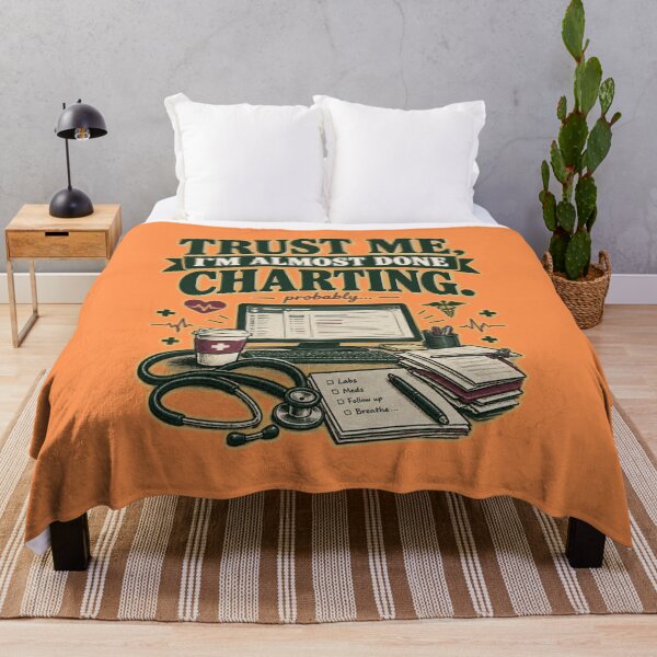 Item preview, Trust Me I'm Almost Done Charting - Funny Nurse Doctor Gift designed and sold by DNBY.