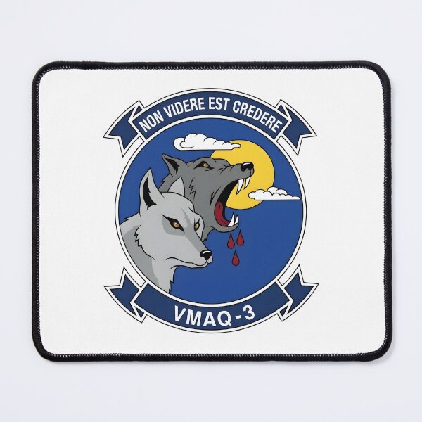 Item preview, USMC VMAQ-3 "Moon Dogs" Tactical Electronic Warfare Squadron Patch designed and sold by CharlieDesings.