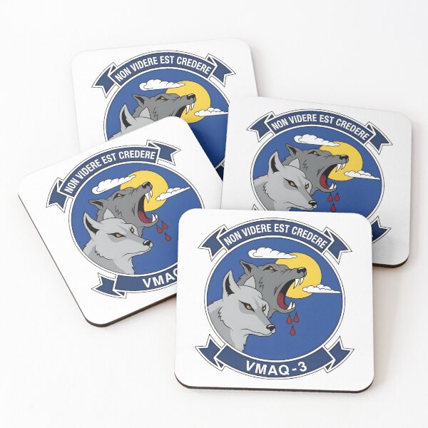 Item preview, USMC VMAQ-3 "Moon Dogs" Tactical Electronic Warfare Squadron Patch designed and sold by CharlieDesings.