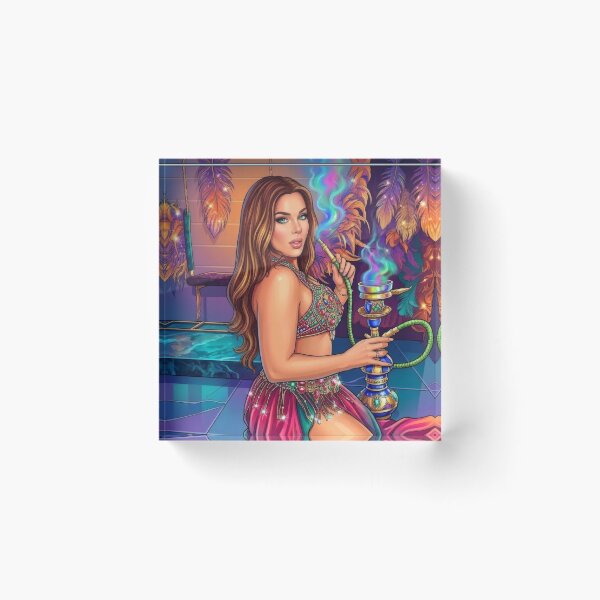 Item preview, Belly Dancer Hookah Shisha Pop Art designed and sold by MoArtShop.