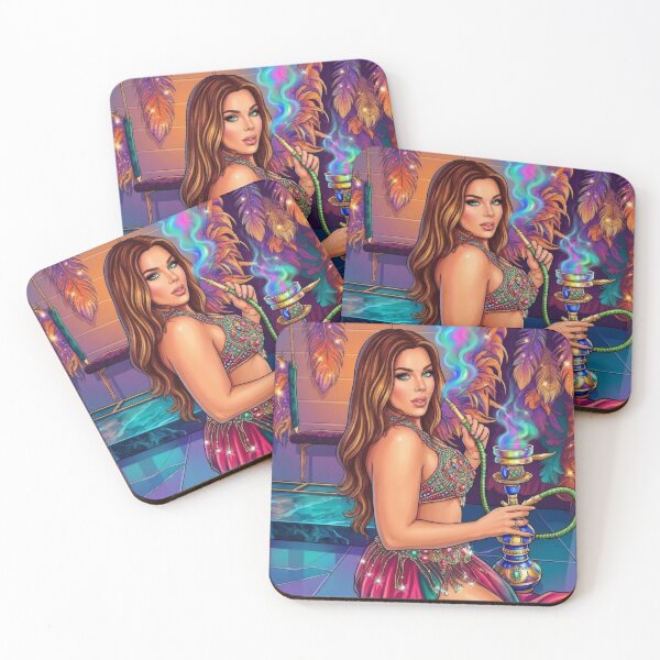 Item preview, Belly Dancer Hookah Shisha Pop Art designed and sold by MoArtShop.