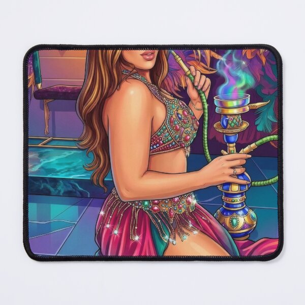 Item preview, Belly Dancer Hookah Shisha Pop Art designed and sold by MoArtShop.