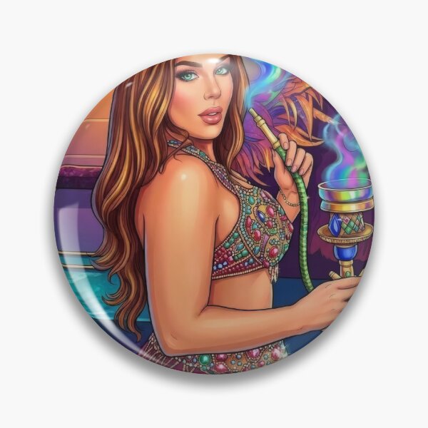 Item preview, Belly Dancer Hookah Shisha Pop Art designed and sold by MoArtShop.