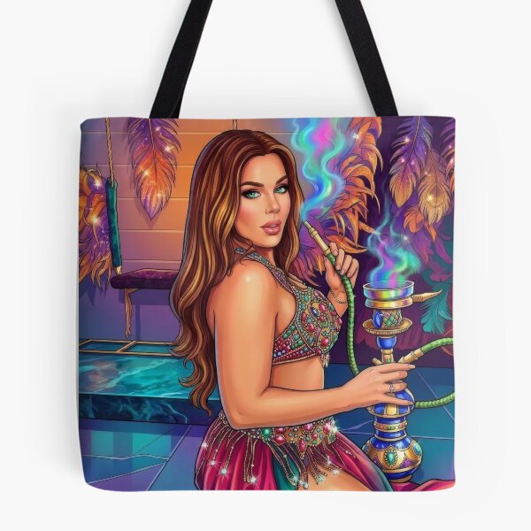 Item preview, Belly Dancer Hookah Shisha Pop Art designed and sold by MoArtShop.