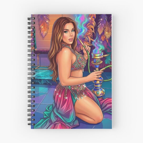 Item preview, Bailarina de danza del vientre, cachimba, shisha, arte pop designed and sold by MoArtShop.