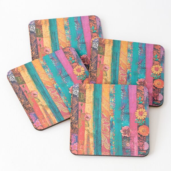 Item preview,  Geometric pattern with flowers. Vintage. designed and sold by MagelliShop.
