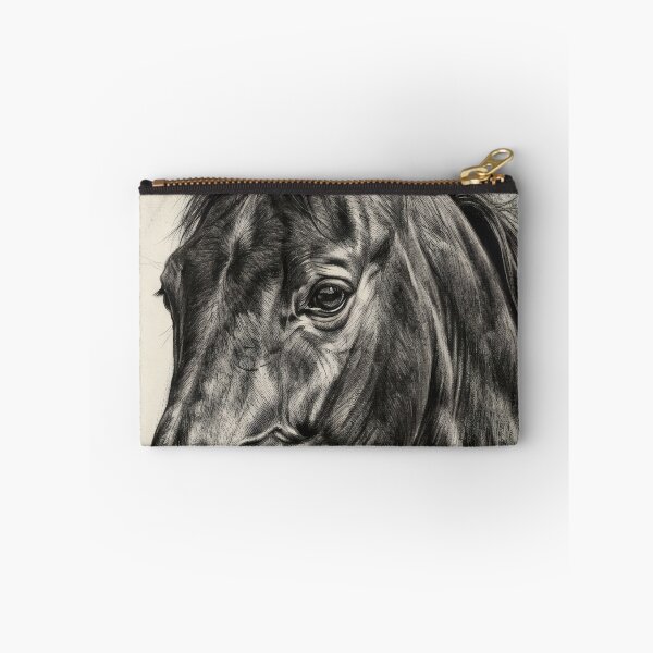 Item preview, Horse Portrait Charcoal Sketch Drawing Art designed and sold by MoArtShop.