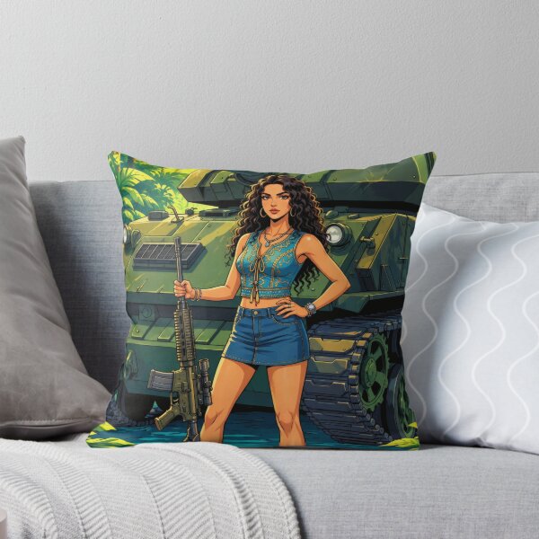 Item preview, Jungle Military Woman Tank Anime Art designed and sold by MoArtShop.