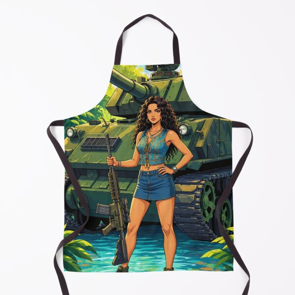Artikelvorschau, Dschungel-Militärfrau Panzer Anime-Kunst entworfen und verkauft von MoArtShop.