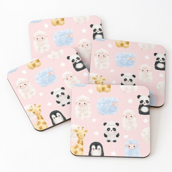 Item preview, Cute Pink Baby Animal Pattern designed and sold by Aelbrn.