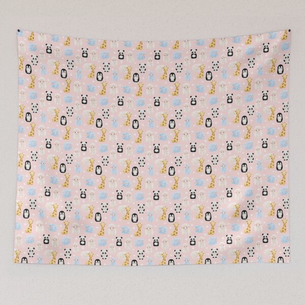 Item preview, Cute Pink Baby Animal Pattern designed and sold by Aelbrn.