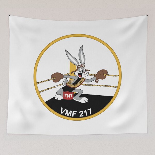 Item preview, USMC VMF-217 "Max's Bad Boys" Fighter Squadron Patch designed and sold by CharlieDesings.