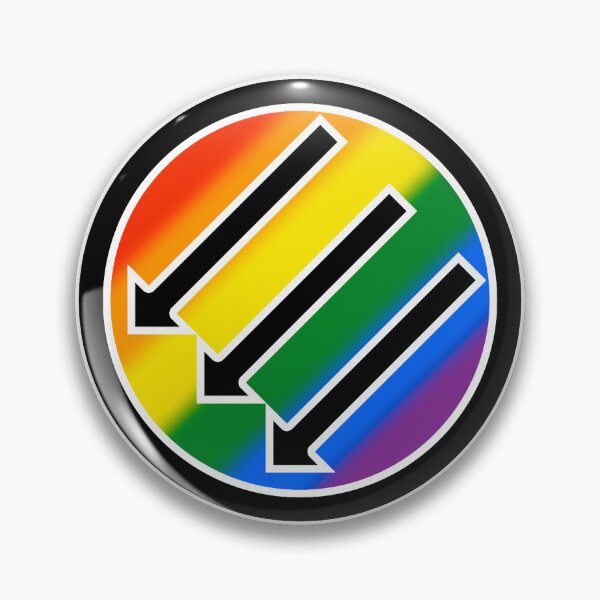 Item preview, 3 Flechas Antifa LGBT - Símbolo del Orgullo Antifascista designed and sold by AntifaShop.