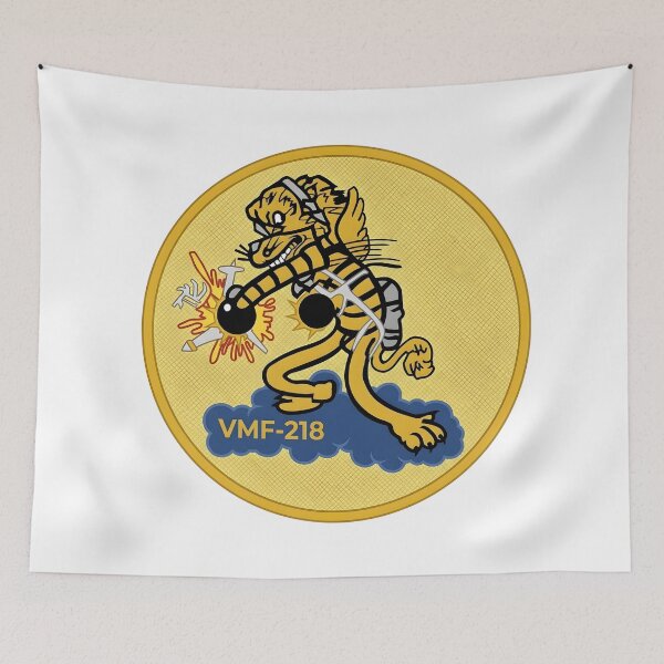 Item preview, USMC VMF-218 "Hellions" Fighter Squadron Patch    designed and sold by CharlieDesings.