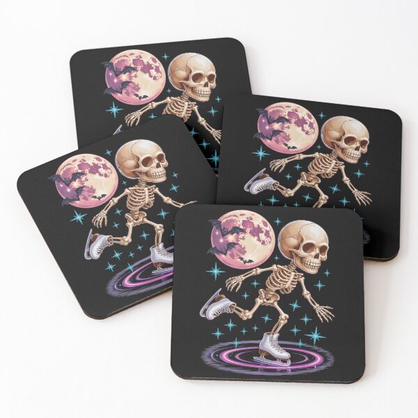 Item preview, Ice Skating Skeleton – Spooky Figure Skater Halloween Art designed and sold by jkrphoto.