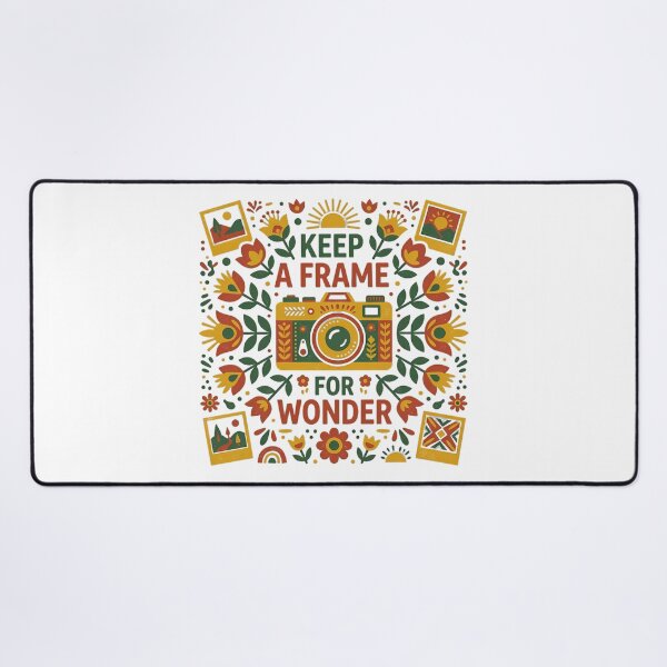 Item preview, Vintage Camera and Photo Frames Folk Art Illustration designed and sold by SHOP-Corner.