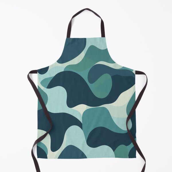 Item preview, Deep ocean palette abstract pattern designed and sold by DuliDoodles.